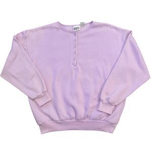 90s 00s grandmacore lilac crewneck